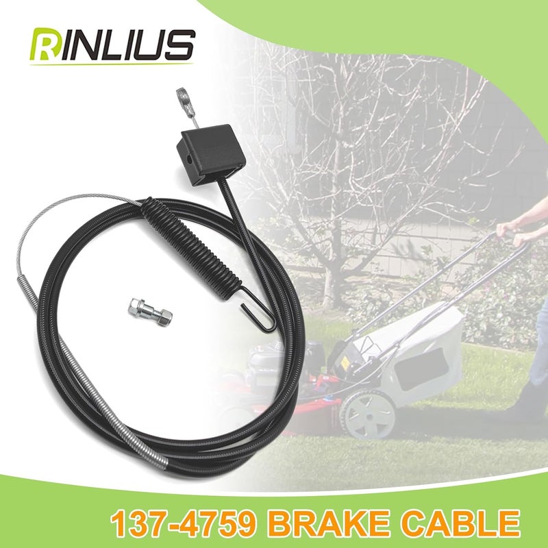 Rinlius Lawn Mower Brake Cable 137-4759 for Toro TurfMaster/Exmark S-Series 30" Walk-Behind Lawn Mowers fits ECS180CKA30000 22207 22210 22215 22225 22235 Models Lawn Mowers - Image 5